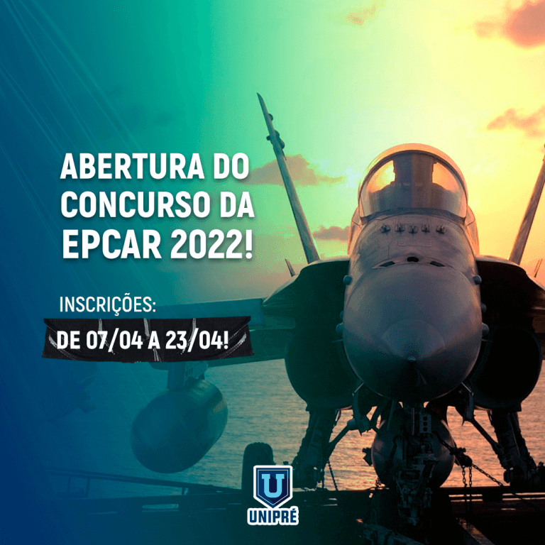 Inscrições Abertas EPCAR 2022 Para 130 Vagas - UNIPRÉ: Preparatório ...