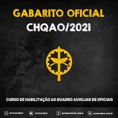 Gabarito oficial CHQAO
