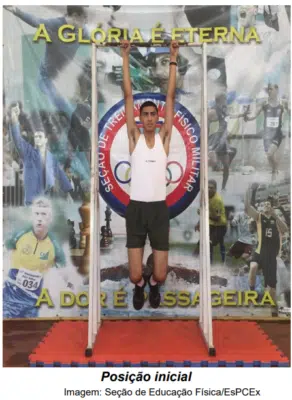 Execução do Exercício de Barra posição inicial