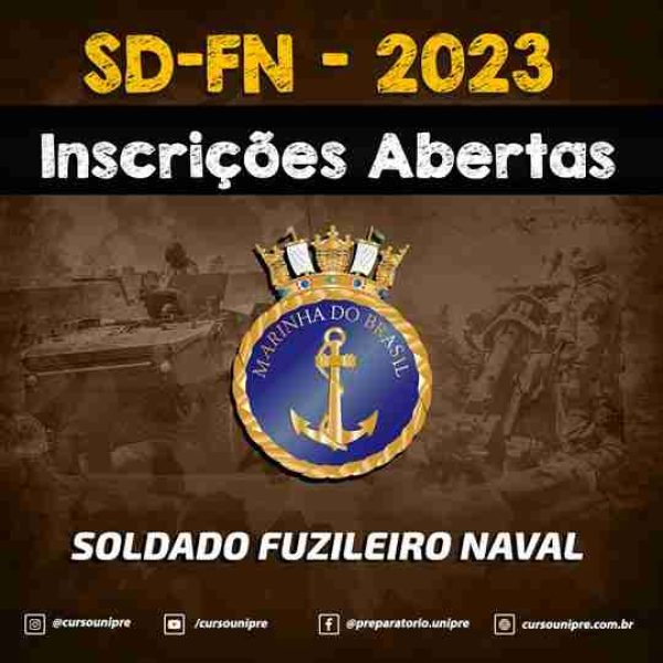 EDITAL PARA O CONCURSO FUZILEIRO NAVAL 2023 - INSCRIÇÕES ABERTAS